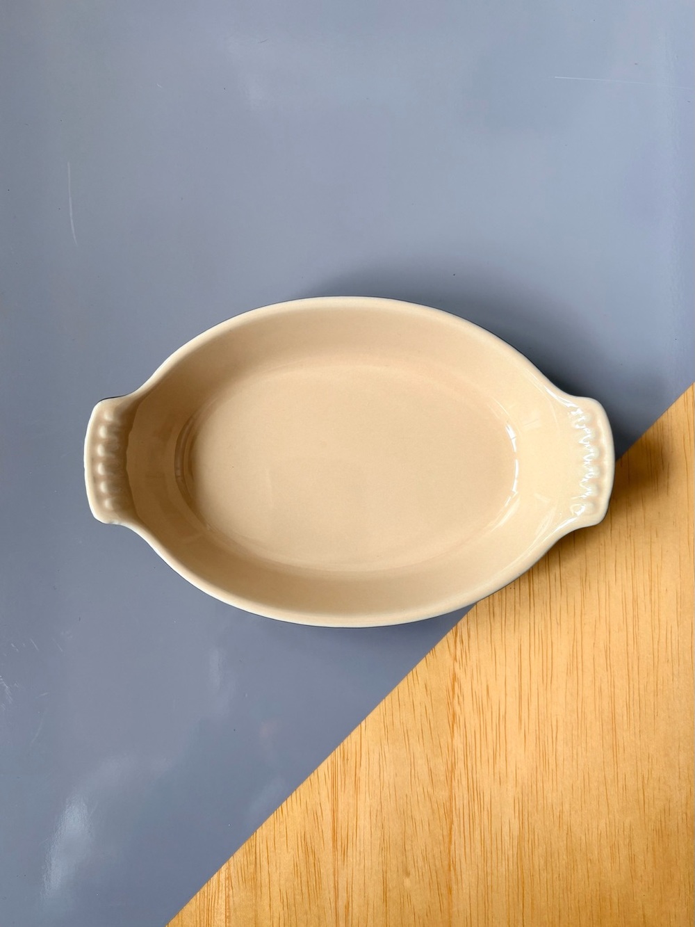 Le Creuset Stoneware Black Oval Petite Au Gratin Baking Dish 6 oz